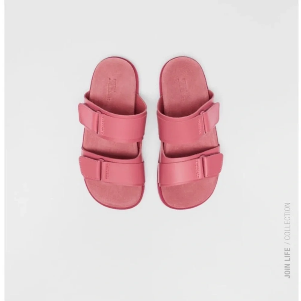 Zara Girls Leather Sandals - Picture 6 of 9